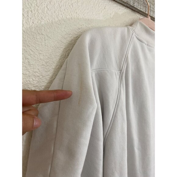 Agolde X Anthro The Round Box Sweatshirt Lavender Gray Women’s Small Athleisure - Picture 7 of 16